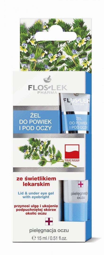 Floslek Pharma Żel ze świetlikiem lekarskim do powiek i pod oczy w tubce 15ml