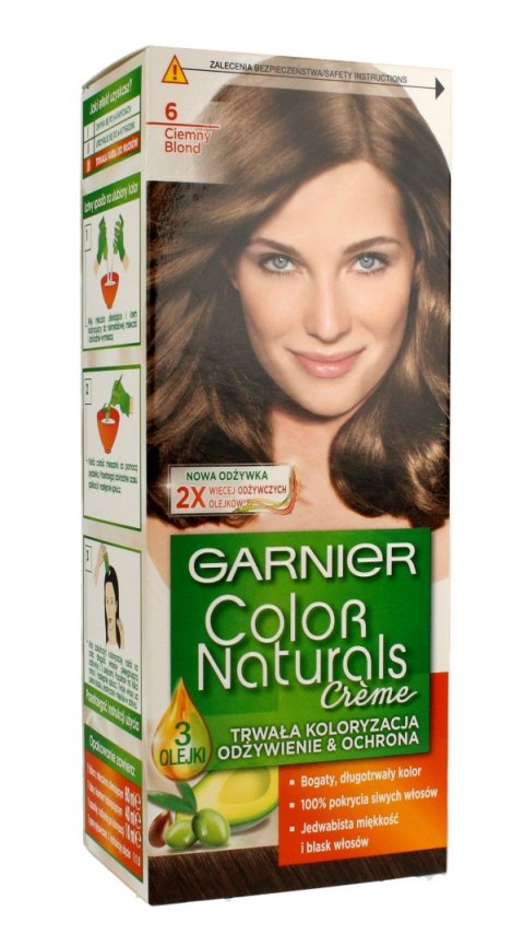 Garnier Color Naturals Krem koloryzujący nr 6 Ciemny Blond 1op