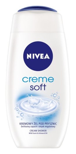 Nivea Cream Shower Kremowy żel pod prysznic z olejkiem migdałowym Creme Soft 250ml