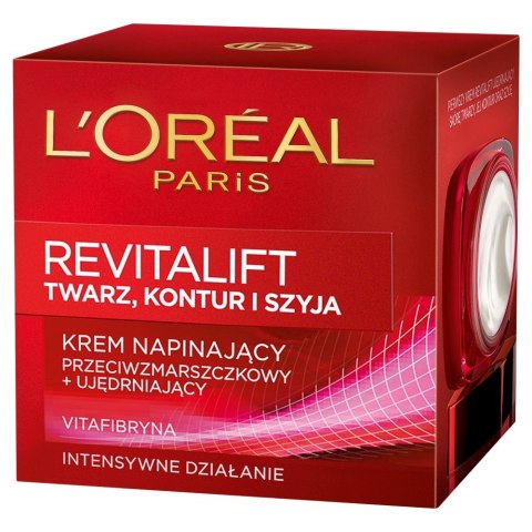 L'Oreal REVITALIFT Kontur twarzy i szyja Krem napinający przeciwzmarszczkowy i ujędrniający