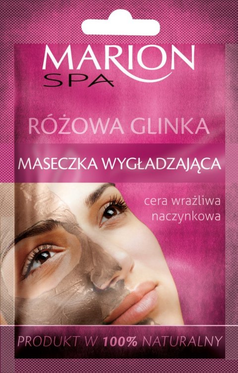 Marion Spa Maseczka na twarz z Różową Glinką Wygładzająca 8g