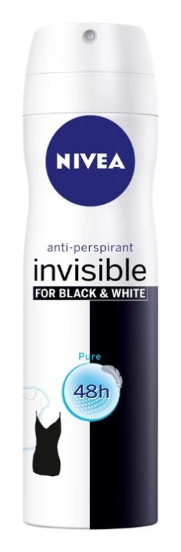 Nivea Dezodorant INVISIBLE PURE spray damski 150ml