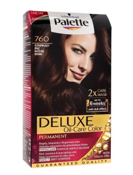 Palette Deluxe Farba do włosów permanentna nr 760 Olśniewający Brąz 1op.