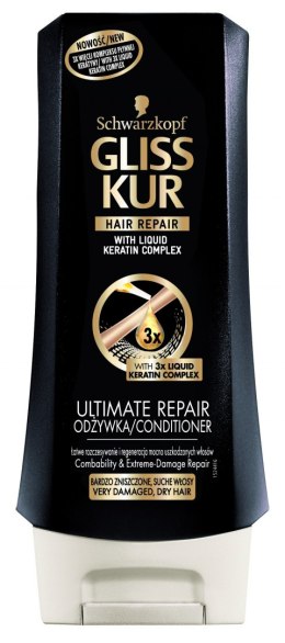 Schwarzkopf Gliss Kur Ultimate Repair Odżywka do włosów suchych i zniszczonych 200ml