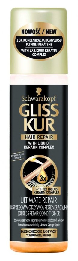 Schwarzkopf Gliss Kur Ultimate Repair Odżywka-ekspresowy spray do włosów 200ml