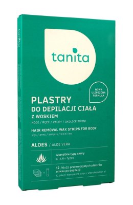 Tanita Plastry do depilacji ciała z woskiem Aloes 1 op.-12szt