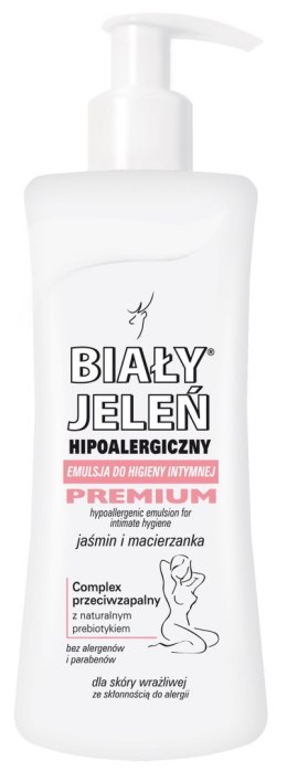 Biały Jeleń Premium Emulsja do higieny intymnej hipoalergiczna jaśmin i macierzanka 265ml