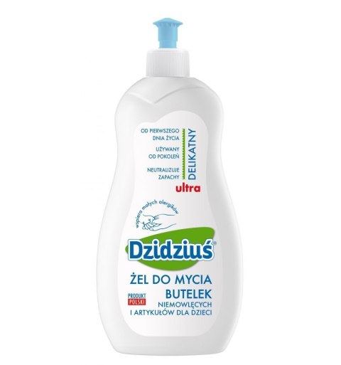 Dzidziuś Żel do mycia butelek niemowlęcych hipoalergiczny 500ml