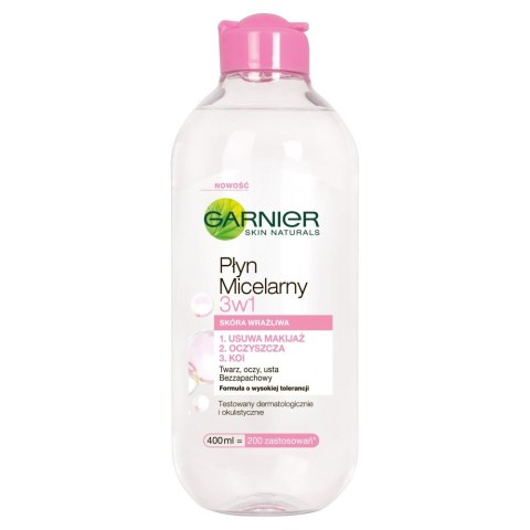 Garnier Essentials Płyn micelarny do cery wrażliwej 3w1 400ml