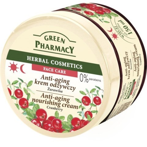 Green Pharmacy Herbal Cosmetics Krem do twarzy przeciwstarzeniowy z żurawiną 150ml