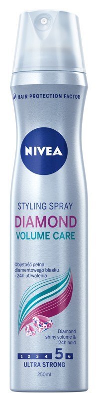 Nivea Hair Care Styling Lakier do włosów Diamond Volume Care ultra mocny 250ml