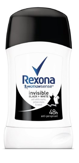 Rexona Motion Sense Woman Dezodorant w sztyfcie Invisible Black & White 40ml