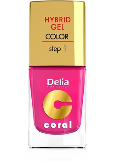 Delia Cosmetics Coral Hybrid Gel Emalia do paznokci nr 03 róż 11ml