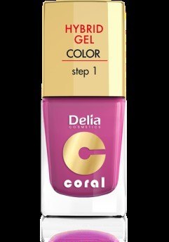 Delia Cosmetics Coral Hybrid Gel Emalia do paznokci nr 21 fuksja 11ml