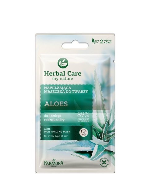 Farmona Herbal Care Maseczka nawilżająca Aloes - saszetka 5ml x 2