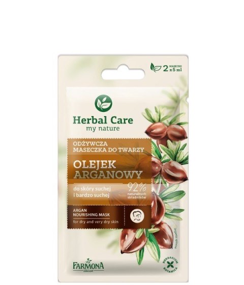 Farmona Herbal Care Maseczka odżywcza Olejek Arganowy - saszetka 5ml x 2