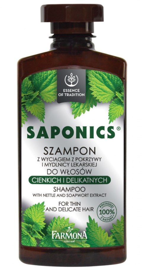 Farmona Saponics Szampon do włosów cienkich i delikatnych 330ml