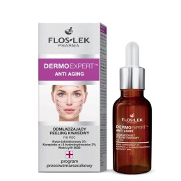 Floslek Pharma Dermo Expert Anti Aging Peeling kwasowy odmładzający na noc 30ml