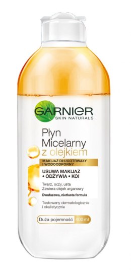 Garnier Essentials Płyn micelarny z olejkiem arganowym dwufazowy 400ml