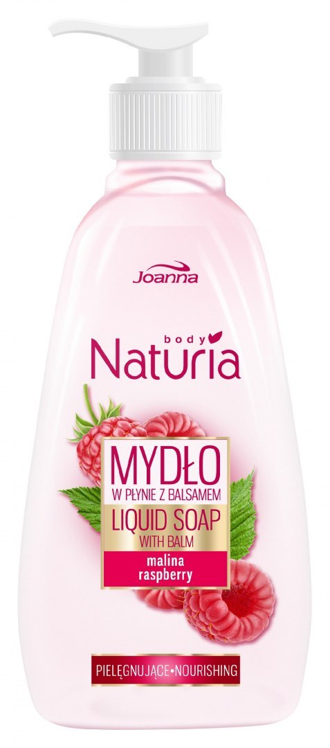 Joanna Naturia Body Mydło w płynie z balsamem Malina 500ml