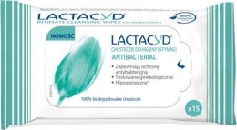 Lactacyd Antibacterial Chusteczki do higieny intymnej 1op.- 15szt