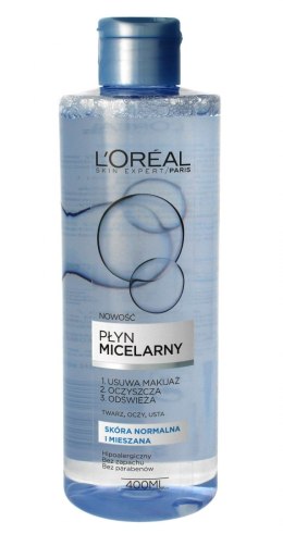 L'Oreal Skin Expert Płyn micelarny - cera normalna i mieszana 400ml