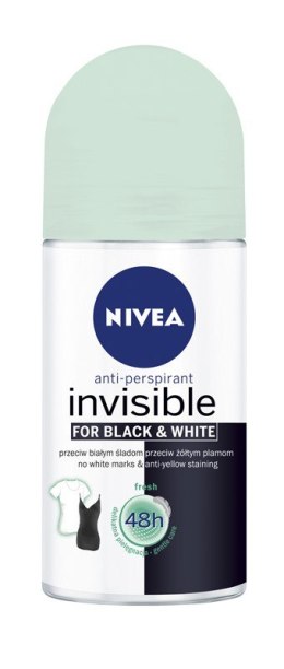 Nivea Dezodorant INVISIBLE FRESH roll-on damski 50ml