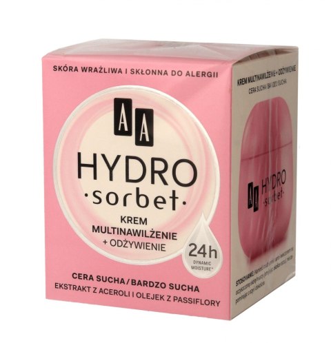 AA Hydro Sorbet Krem multinawiżenie + odżywienie - cera sucha i bardzo sucha 50ml