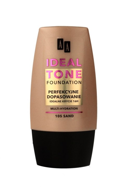 AA Make Up Ideal Tone Podkład "Perfekcyjne Dopasowanie" nr 105 sand 30ml