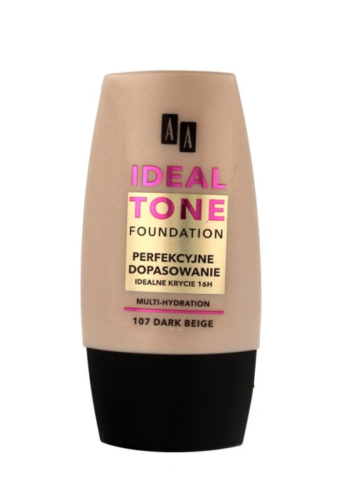 AA Make Up Ideal Tone Podkład "Perfekcyjne Dopasowanie" nr 107 dark beige 30ml