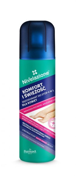 Farmona Nivelazione Stopy Dezodorant do stóp 4w1 dla kobiet "Komfort i Świeżość" 180ml