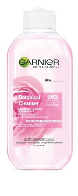Garnier Skin Naturals Botanical Rose Water Mleczko do demakijażu łagodzące 200ml