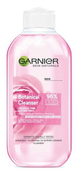 Garnier Skin Naturals Botanical Rose Water Tonik łagodzący 200ml