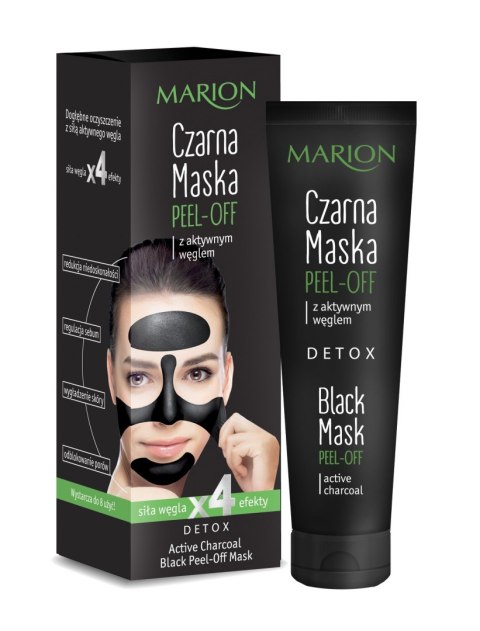 Marion Detox Aktywny Węgiel Maska czarna peel-off 25g