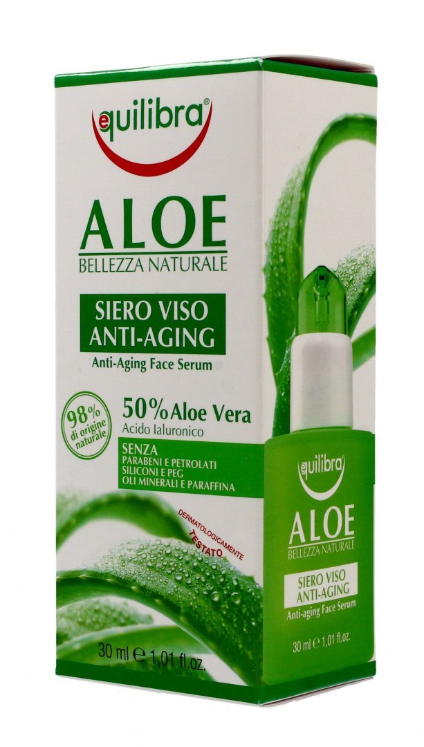 Equilibra Aloe Serum przeciwstarzeniowe do twarzy 50% aloesu 30ml