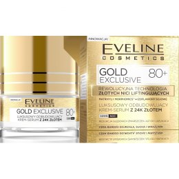 Eveline Gold Lift Expert 80+ Krem-serum odbudowujący na dzień i noc 50ml