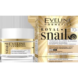 Eveline Royal Snail 70+ Skoncentrowany Krem aktywnie regenerujący na dzień i noc 50ml