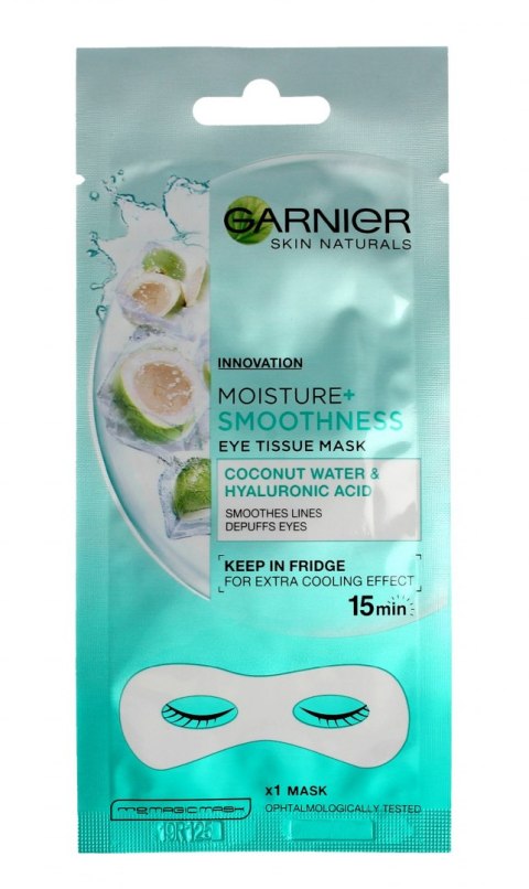 Garnier Skin Naturals Moisture+ Maska pod oczy Coconut Water & Hyaluronic Acid 6g