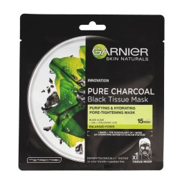 Garnier Skin Naturals Pure Charcoal Maska w płacie Black Tissue - Czarna Alga 28g