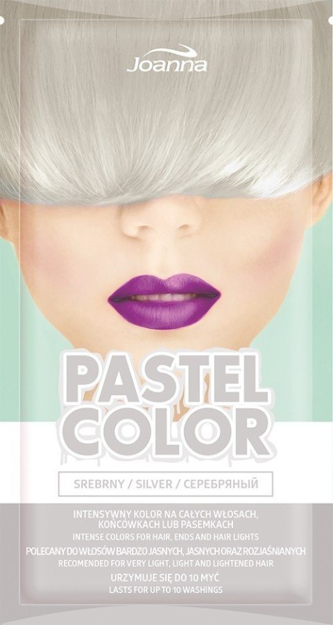 Joanna Pastel Color Szampon koloryzujący w saszetce Srebrny 35g