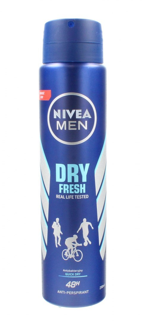 Nivea Dezodorant DRY FRESH spray męski 250ml