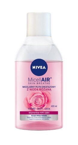 Nivea Micell Air Skin Breathe Micelarny Płyn dwufazowy z Wodą Różaną 400ml