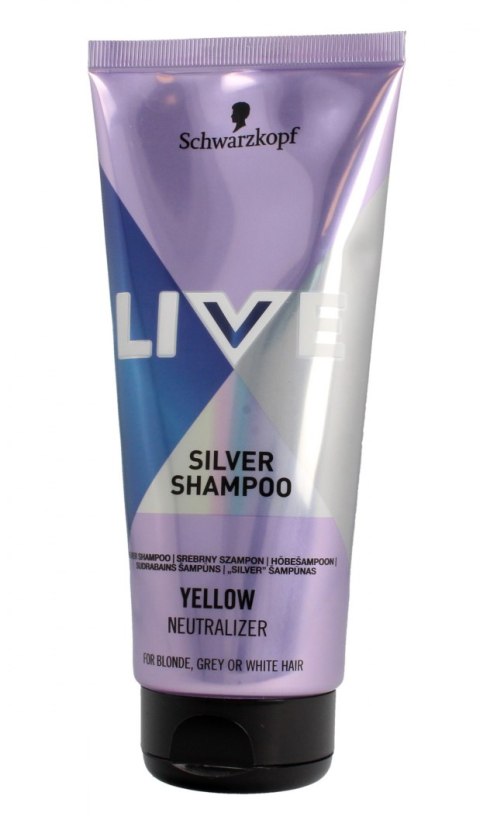 Schwarzkopf Live Szampon srebrny do włosów blond,rozjaśnionych i siwych 200ml