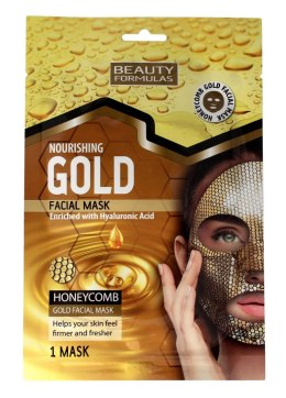 Beauty Formulas Gold Złota Maseczka odżywcza na twarz 1szt