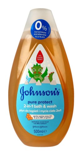 Johnson's Baby Pure Protect Płyn do kąpieli 2in1 dla dzieci 500ml