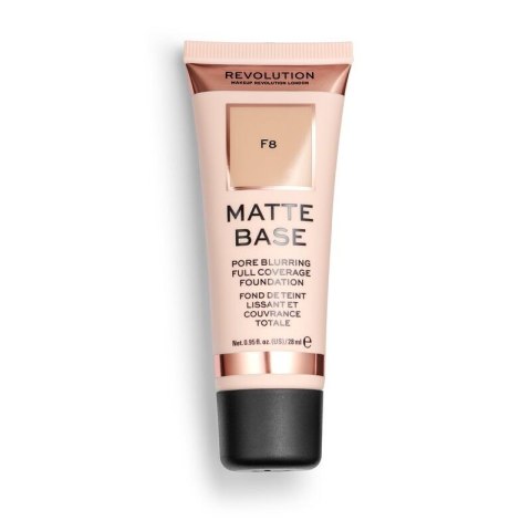 Makeup Revolution Podkład matujący do twarzy Matte Base Foundation F8 28 ml