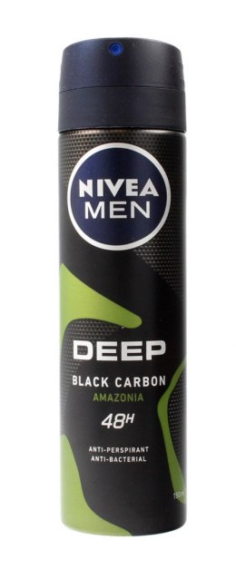 Nivea Dezodorant DEEP BLACK CARBON AMAZONIA spray męski 150ml