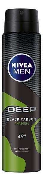 Nivea Dezodorant DEEP BLACK CARBON AMAZONIA spray męski 250ml