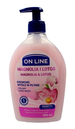 On Line Mydło kremowe w dozowniku Magnolia i Lotos 500ml
