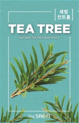 The SAEM Natural Mask Sheet Maska na tkaninie Tea Tree 21ml